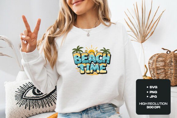 Beach Time Summer Tropical Design: Elevate Your Creative Projects