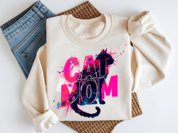 Bold Feline Love: The Neon Splash Design Trend
