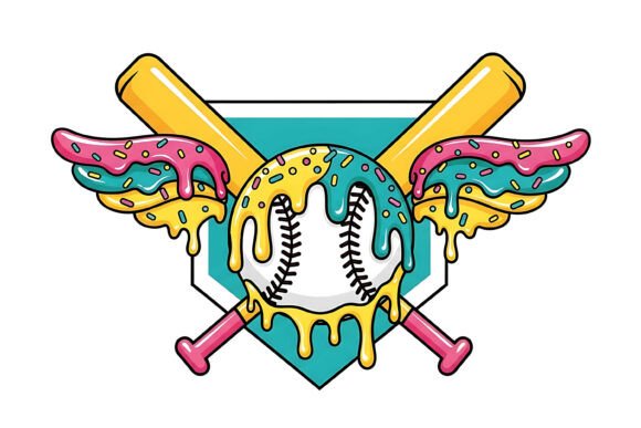 Creative Play: Sweet Dripping Baseball Bats Design