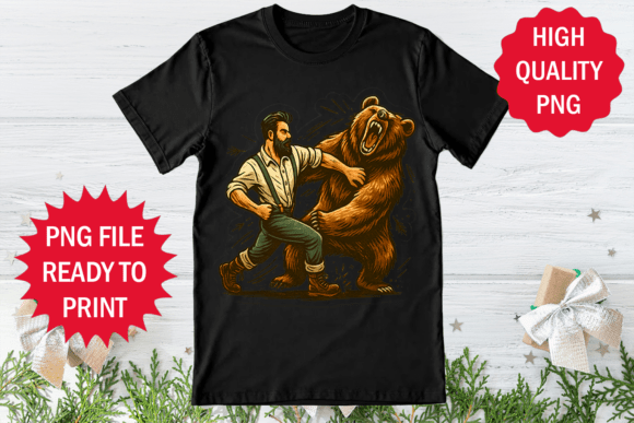 Hilarious Man vs Man PNG: Bold Graphic Design Assets