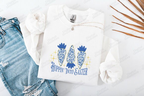 Hoppin' Into Easter Carrot Design: A Festive Creative Asset