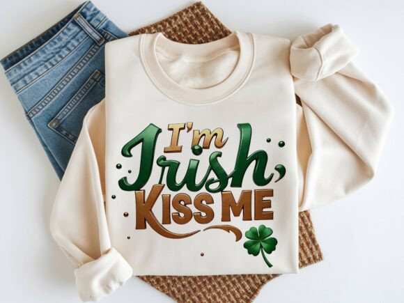 Im Irish Kiss Me St Patricks Design: A Modern Festive Asset