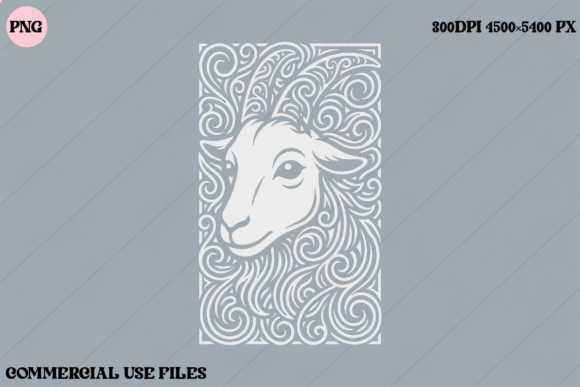 Ornate Goat Head PNG Design: Elevate Your Creative Projects